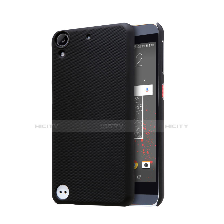 Handyhülle Hülle Kunststoff Schutzhülle Punkte Loch für HTC Desire 630 Schwarz Plus