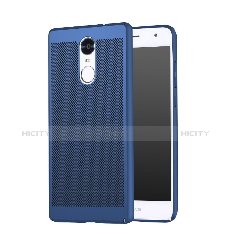 Handyhülle Hülle Kunststoff Schutzhülle Punkte Loch für Huawei Enjoy 6 Blau