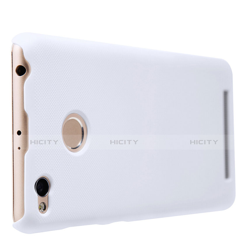 Handyhülle Hülle Kunststoff Schutzhülle Punkte Loch für Xiaomi Redmi 3S Prime Weiß