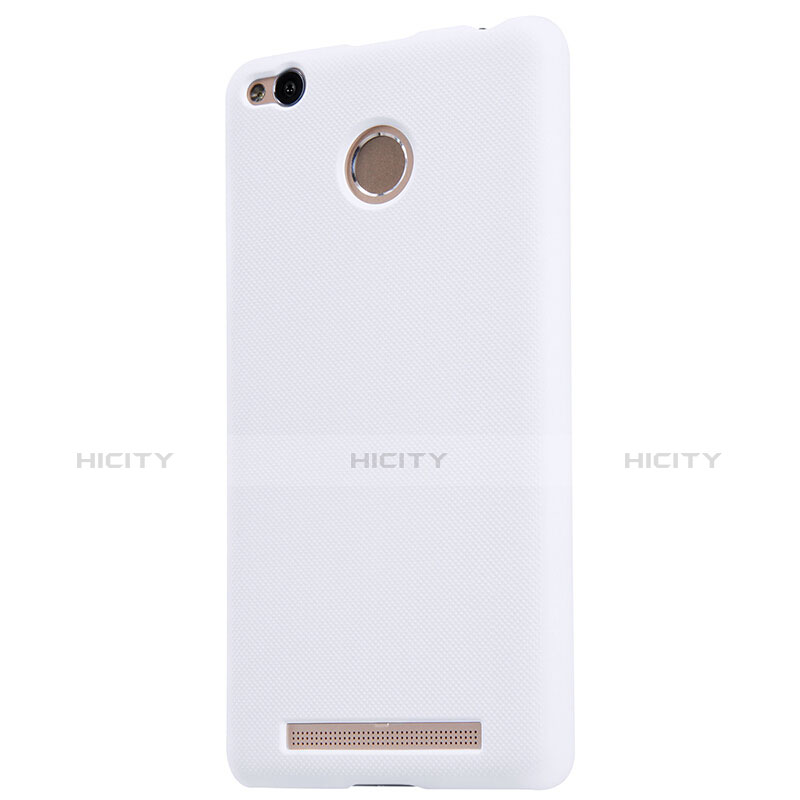 Handyhülle Hülle Kunststoff Schutzhülle Punkte Loch für Xiaomi Redmi 3S Prime Weiß