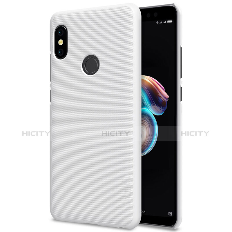 Handyhülle Hülle Kunststoff Schutzhülle Punkte Loch für Xiaomi Redmi Note 5 AI Dual Camera Weiß Plus