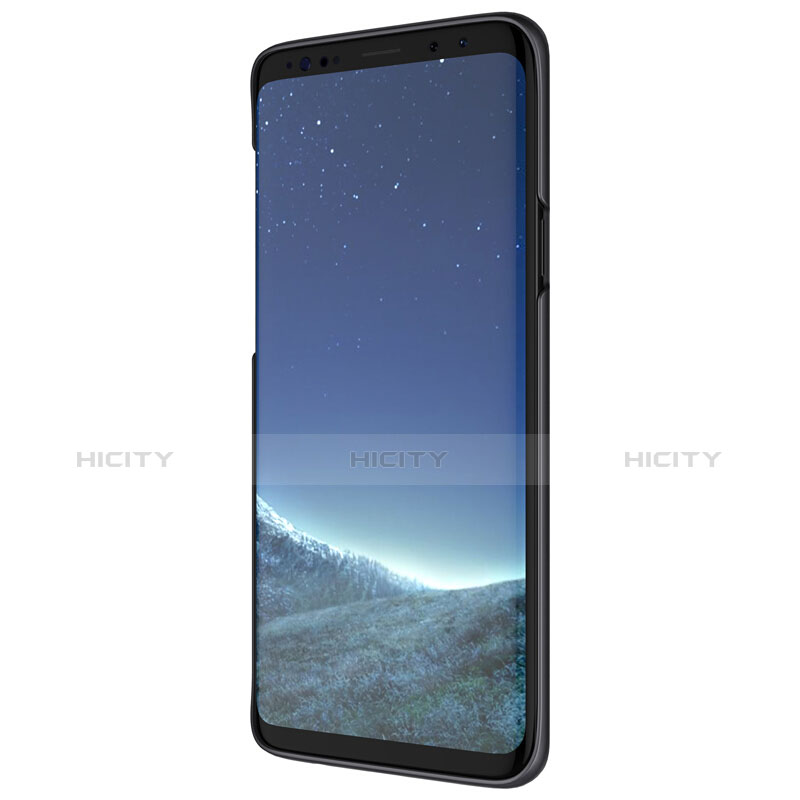 Handyhülle Hülle Kunststoff Schutzhülle Punkte Loch M01 für Samsung Galaxy S9 Plus Schwarz groß