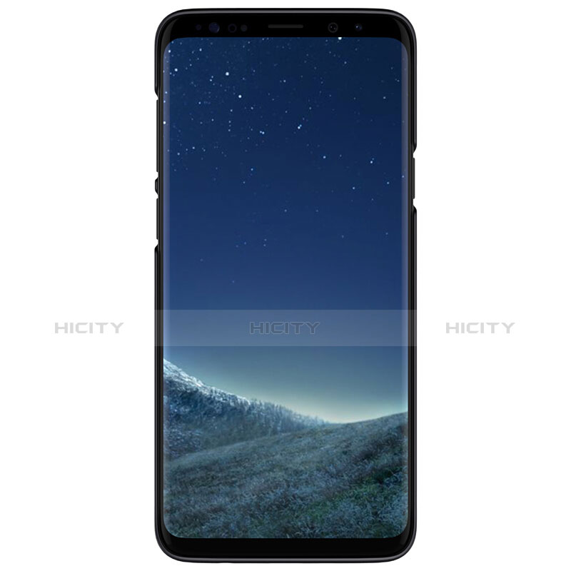 Handyhülle Hülle Kunststoff Schutzhülle Punkte Loch M01 für Samsung Galaxy S9 Schwarz