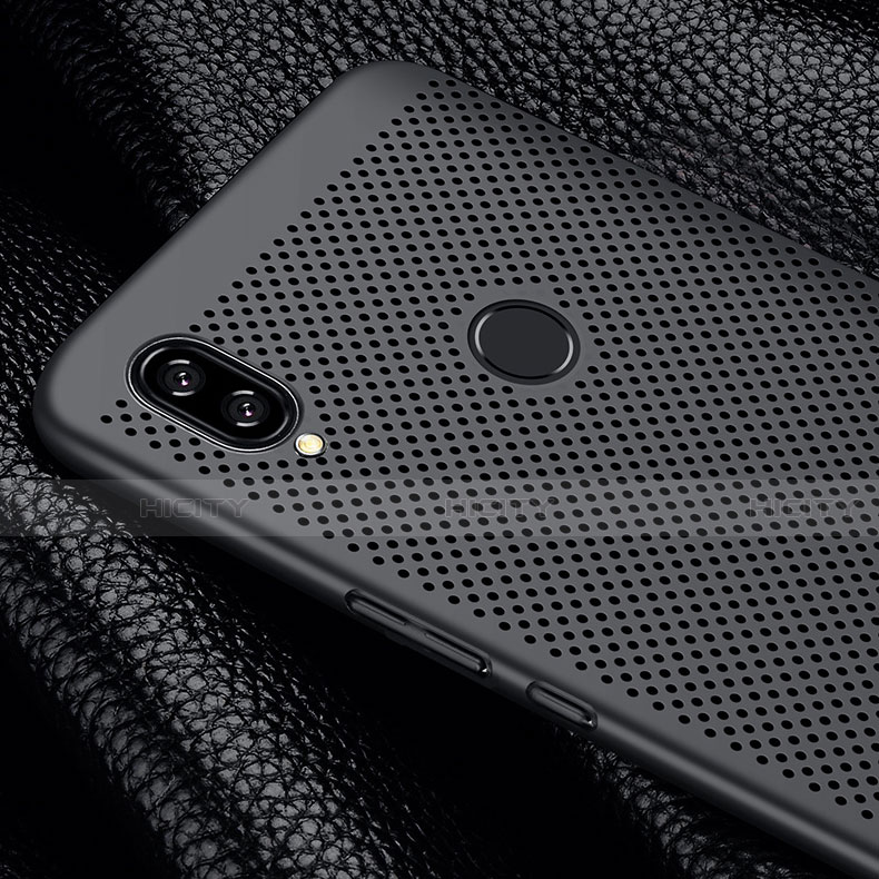 Handyhülle Hülle Kunststoff Schutzhülle Punkte Loch Tasche für Huawei P Smart+ Plus