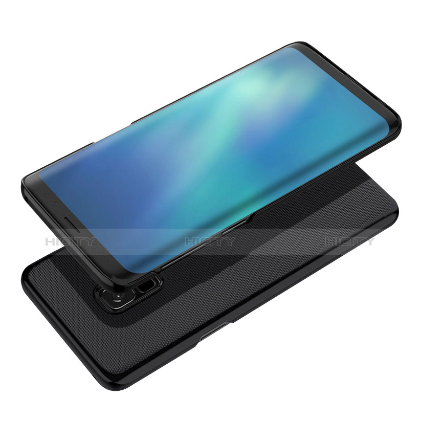 Handyhülle Hülle Kunststoff Schutzhülle Punkte Loch W01 für Samsung Galaxy S9 Schwarz groß