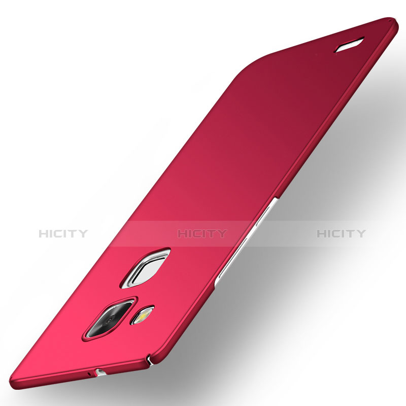 Handyhülle Hülle Kunststoff Schutzhülle Tasche Matt M01 für Huawei Mate 7 Rot Plus
