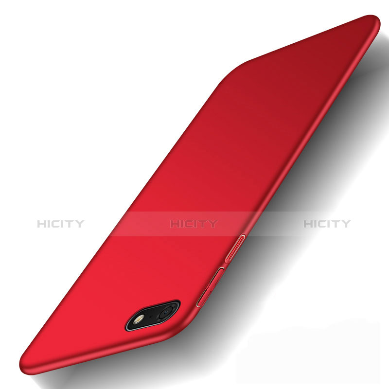 Handyhülle Hülle Kunststoff Schutzhülle Tasche Matt M01 für Huawei Y5 (2018) Rot Plus
