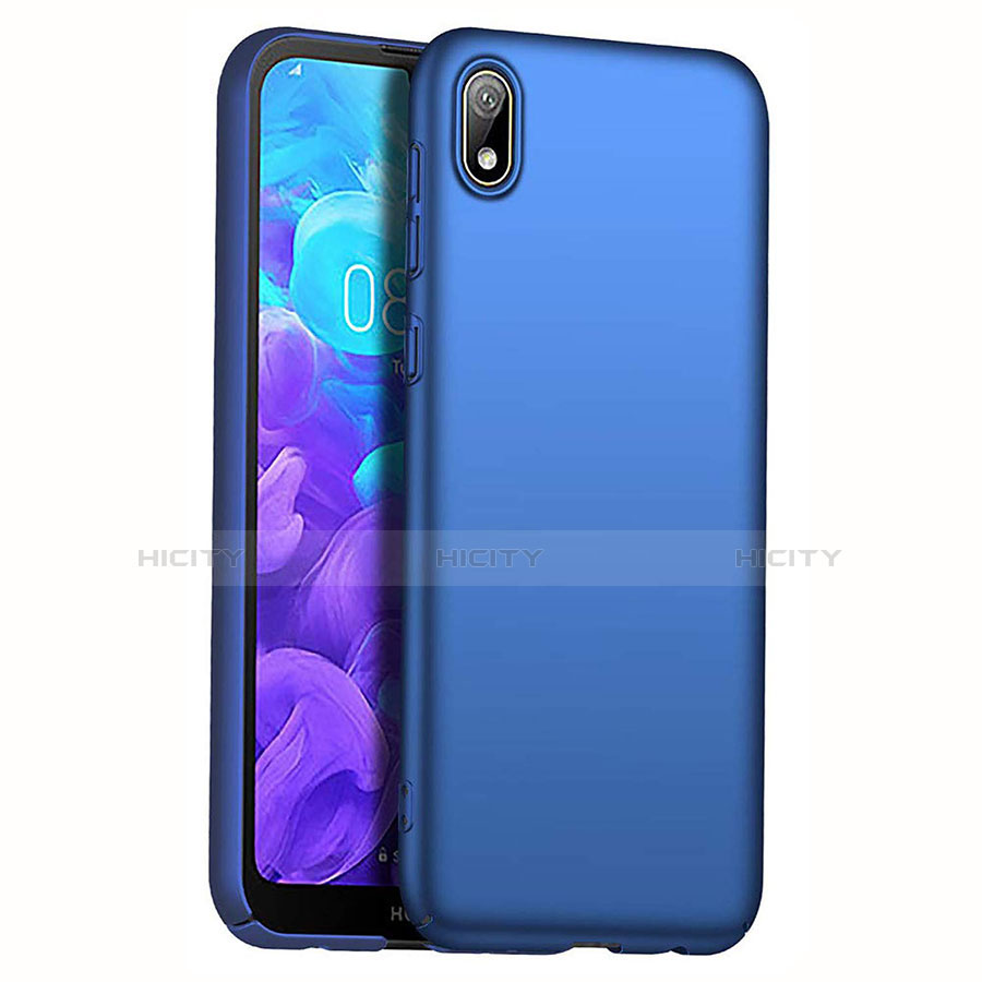 Handyhülle Hülle Kunststoff Schutzhülle Tasche Matt M01 für Huawei Y5 (2019) Blau Plus