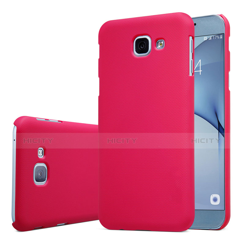 Handyhülle Hülle Kunststoff Schutzhülle Tasche Matt M01 für Samsung Galaxy A8 (2016) A8100 A810F Rot