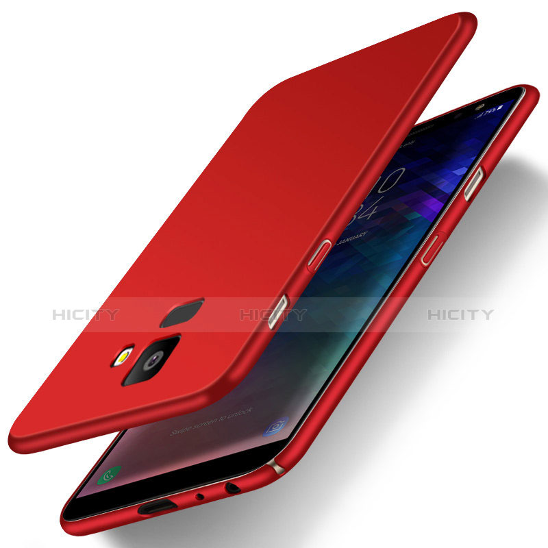 Handyhülle Hülle Kunststoff Schutzhülle Tasche Matt M01 für Samsung Galaxy On6 (2018) J600F J600G Rot Plus