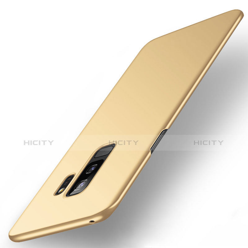 Handyhülle Hülle Kunststoff Schutzhülle Tasche Matt M01 für Samsung Galaxy S9 Plus Gold