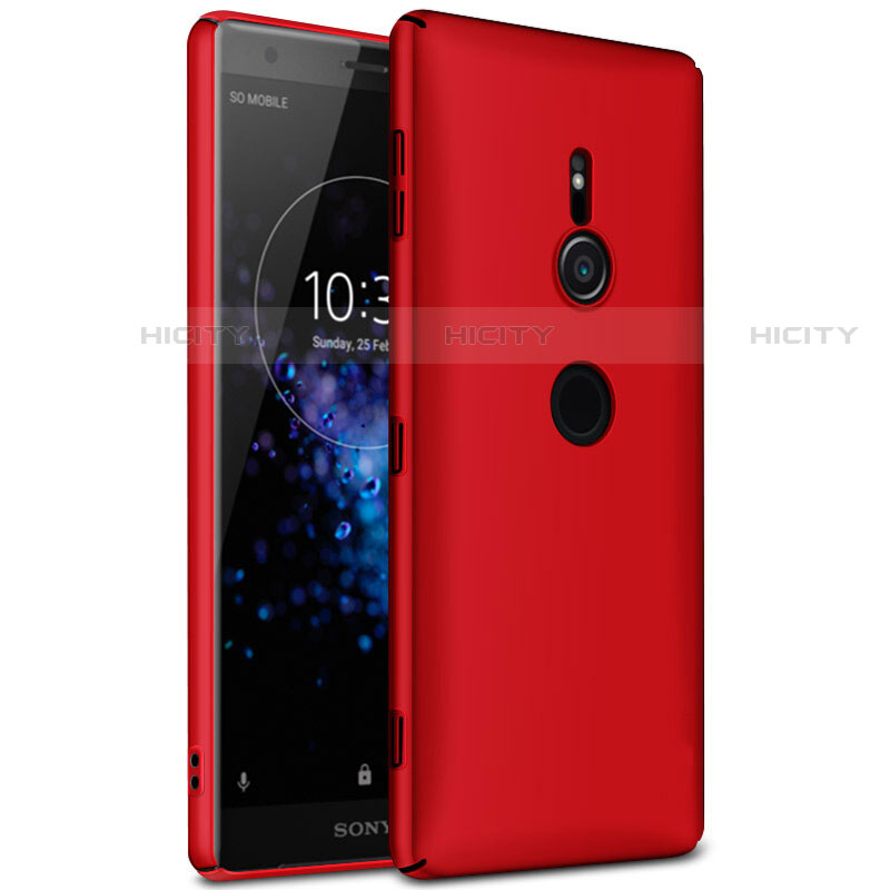 Handyhülle Hülle Kunststoff Schutzhülle Tasche Matt M01 für Sony Xperia XZ2 Rot Plus