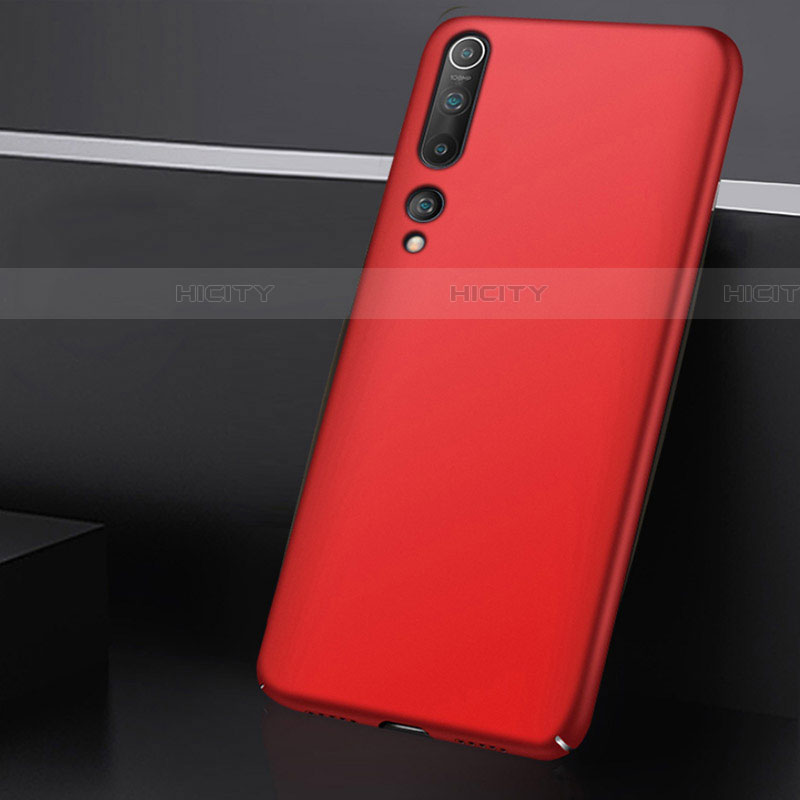 Handyhülle Hülle Kunststoff Schutzhülle Tasche Matt M01 für Xiaomi Mi 10 Rot