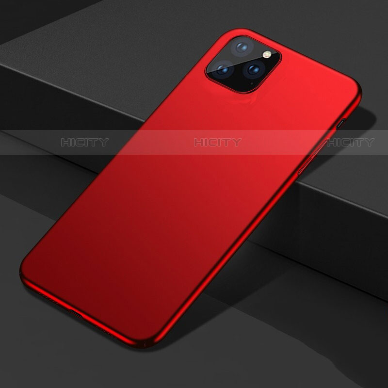 Handyhülle Hülle Kunststoff Schutzhülle Tasche Matt M02 für Apple iPhone 11 Pro Rot Plus