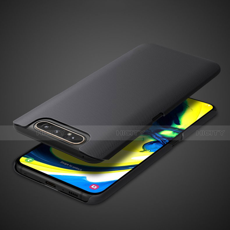 Handyhülle Hülle Kunststoff Schutzhülle Tasche Matt M02 für Samsung Galaxy A80 groß
