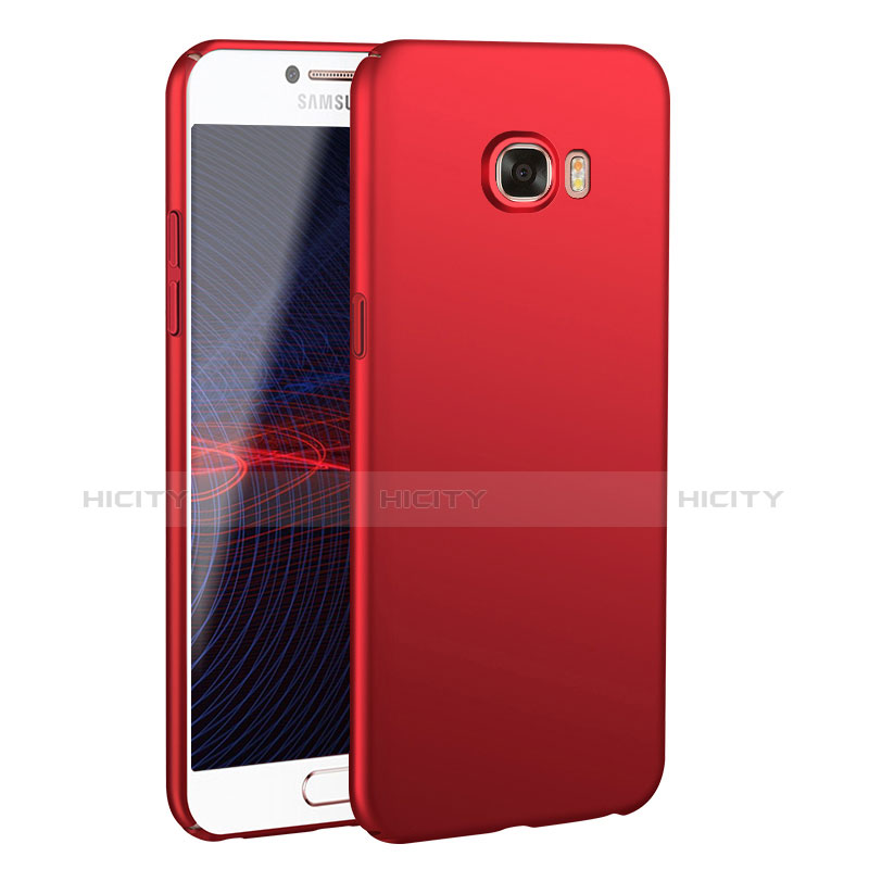 Handyhülle Hülle Kunststoff Schutzhülle Tasche Matt M02 für Samsung Galaxy C5 SM-C5000 Rot Plus