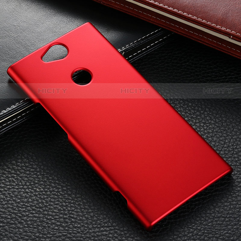 Handyhülle Hülle Kunststoff Schutzhülle Tasche Matt M02 für Sony Xperia XA2 Rot