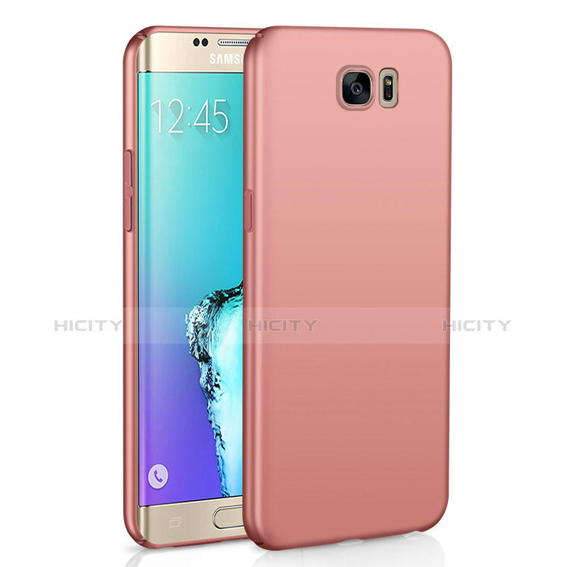 Handyhülle Hülle Kunststoff Schutzhülle Tasche Matt M03 für Samsung Galaxy S6 Edge SM-G925 Rosegold