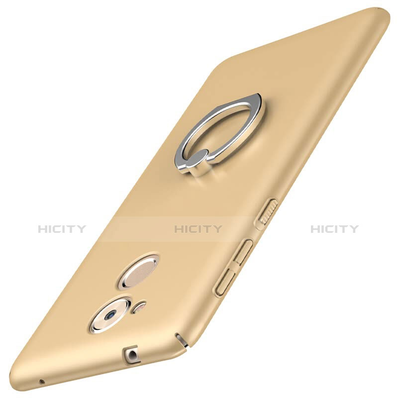 Handyhülle Hülle Kunststoff Schutzhülle Tasche Matt mit Fingerring Ständer A01 für Huawei Enjoy 6S Gold Plus
