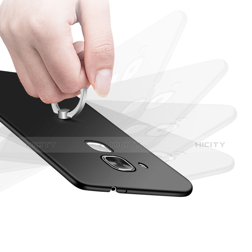 Handyhülle Hülle Kunststoff Schutzhülle Tasche Matt mit Fingerring Ständer A01 für Huawei G9 Plus