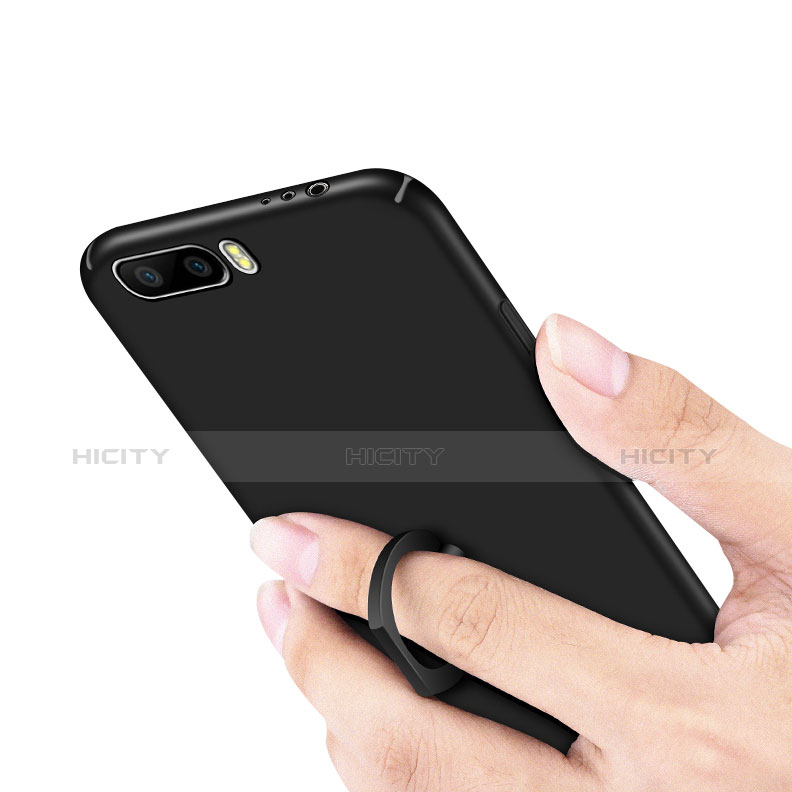 Handyhülle Hülle Kunststoff Schutzhülle Tasche Matt mit Fingerring Ständer A01 für Huawei Honor 6 Plus groß