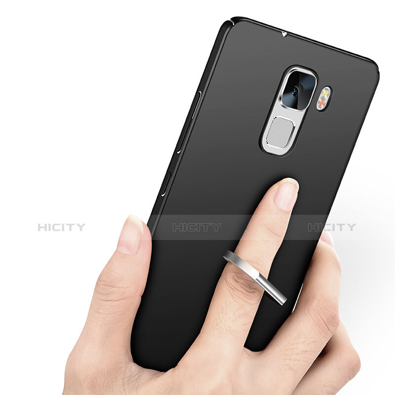 Handyhülle Hülle Kunststoff Schutzhülle Tasche Matt mit Fingerring Ständer A01 für Huawei Honor 7 Dual SIM