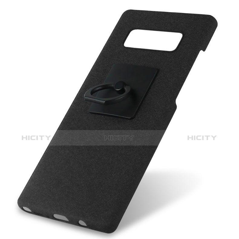 Handyhülle Hülle Kunststoff Schutzhülle Tasche Matt mit Fingerring Ständer A01 für Samsung Galaxy Note 8 Duos N950F groß