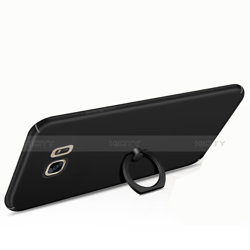 Handyhülle Hülle Kunststoff Schutzhülle Tasche Matt mit Fingerring Ständer A01 für Samsung Galaxy S6 Edge SM-G925