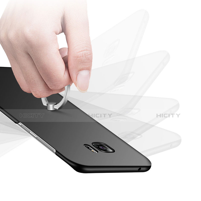 Handyhülle Hülle Kunststoff Schutzhülle Tasche Matt mit Fingerring Ständer A01 für Samsung Galaxy S7 Edge G935F