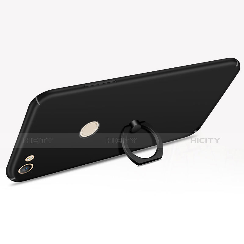 Handyhülle Hülle Kunststoff Schutzhülle Tasche Matt mit Fingerring Ständer A01 für Xiaomi Redmi Note 5A Prime groß