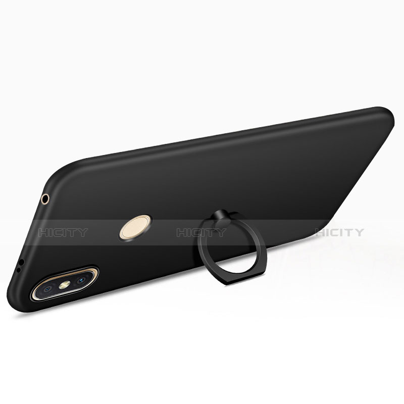 Handyhülle Hülle Kunststoff Schutzhülle Tasche Matt mit Fingerring Ständer A01 für Xiaomi Redmi S2 groß