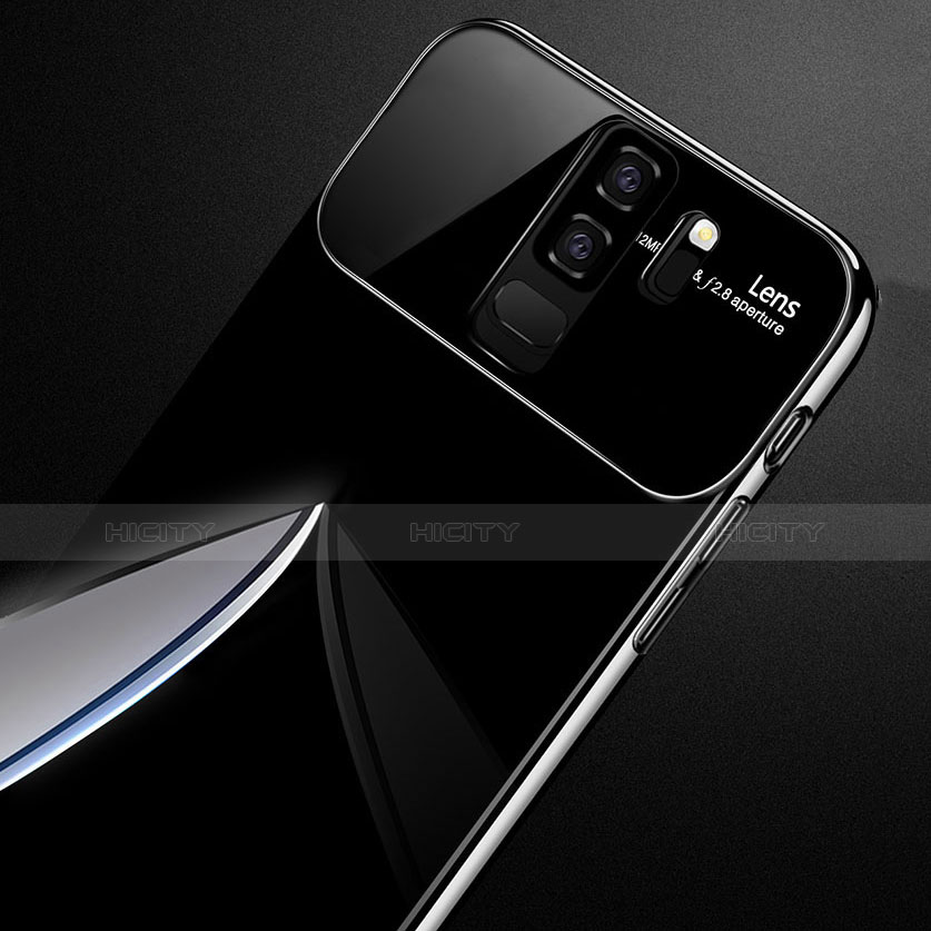 Handyhülle Hülle Kunststoff Schutzhülle Tasche Matt mit Magnetisch Fingerring Ständer A01 für Samsung Galaxy S9 Plus groß