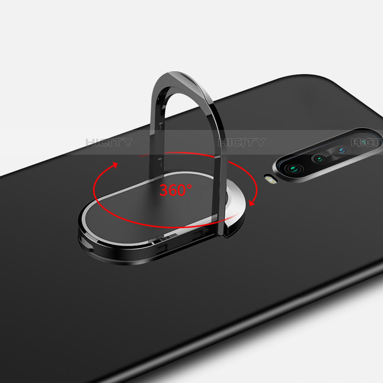 Handyhülle Hülle Kunststoff Schutzhülle Tasche Matt mit Magnetisch Fingerring Ständer A01 für Xiaomi Redmi K30 5G