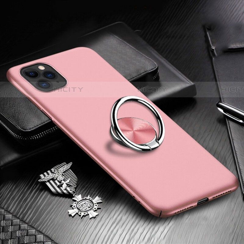 Handyhülle Hülle Kunststoff Schutzhülle Tasche Matt mit Magnetisch Fingerring Ständer P03 für Apple iPhone 11 Pro Max groß