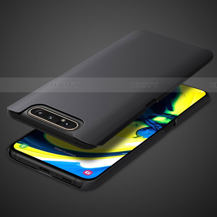 Handyhülle Hülle Kunststoff Schutzhülle Tasche Matt P02 für Samsung Galaxy A80 groß