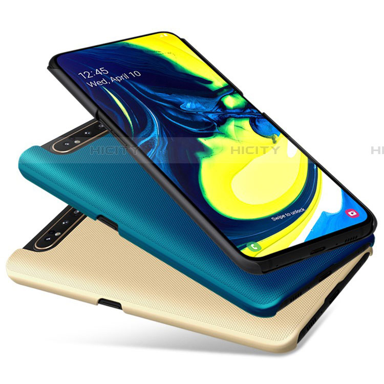Handyhülle Hülle Kunststoff Schutzhülle Tasche Matt P02 für Samsung Galaxy A80 groß