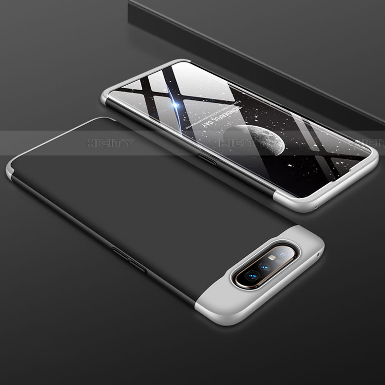 Handyhülle Hülle Kunststoff Schutzhülle Tasche Matt Vorder und Rückseite 360 Grad C01 für Samsung Galaxy A80 groß