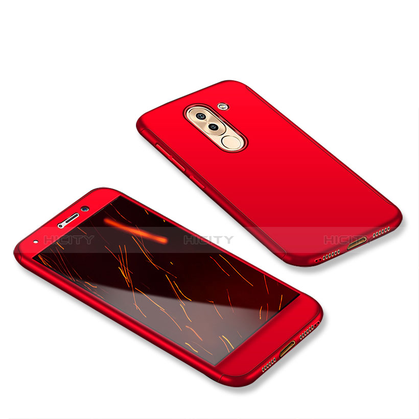 Handyhülle Hülle Kunststoff Schutzhülle Tasche Matt Vorder und Rückseite 360 Grad für Huawei Honor 6X groß