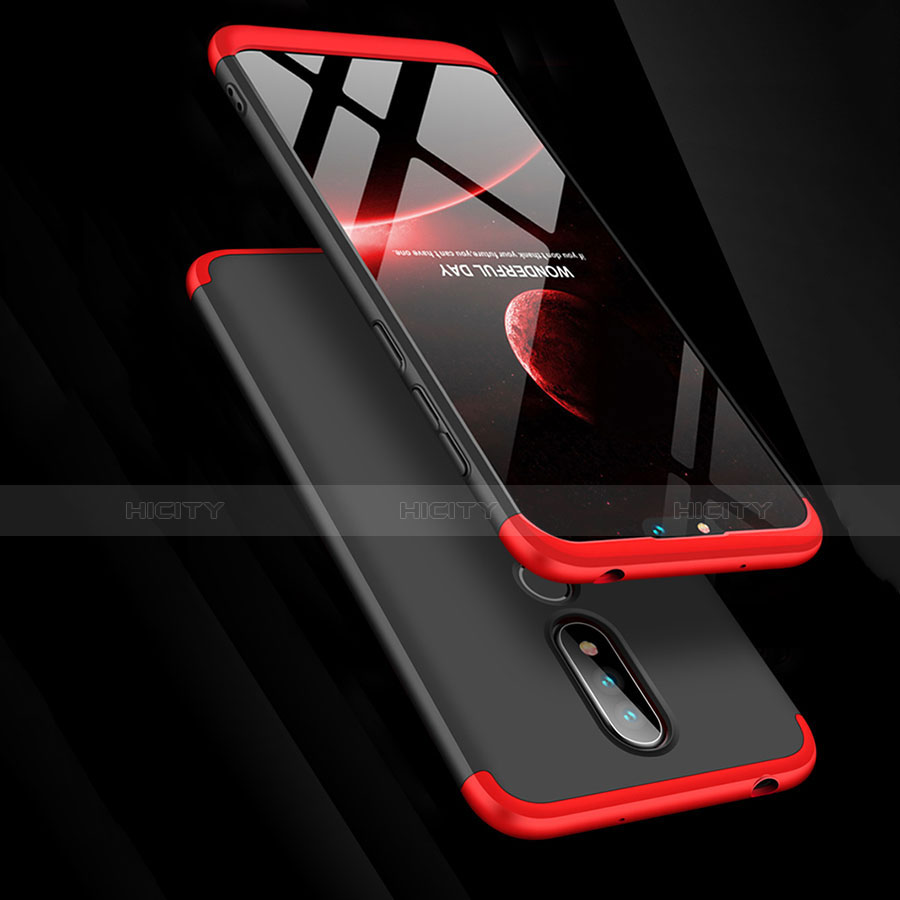 Handyhülle Hülle Kunststoff Schutzhülle Tasche Matt Vorder und Rückseite 360 Grad für Nokia 6.1 Plus