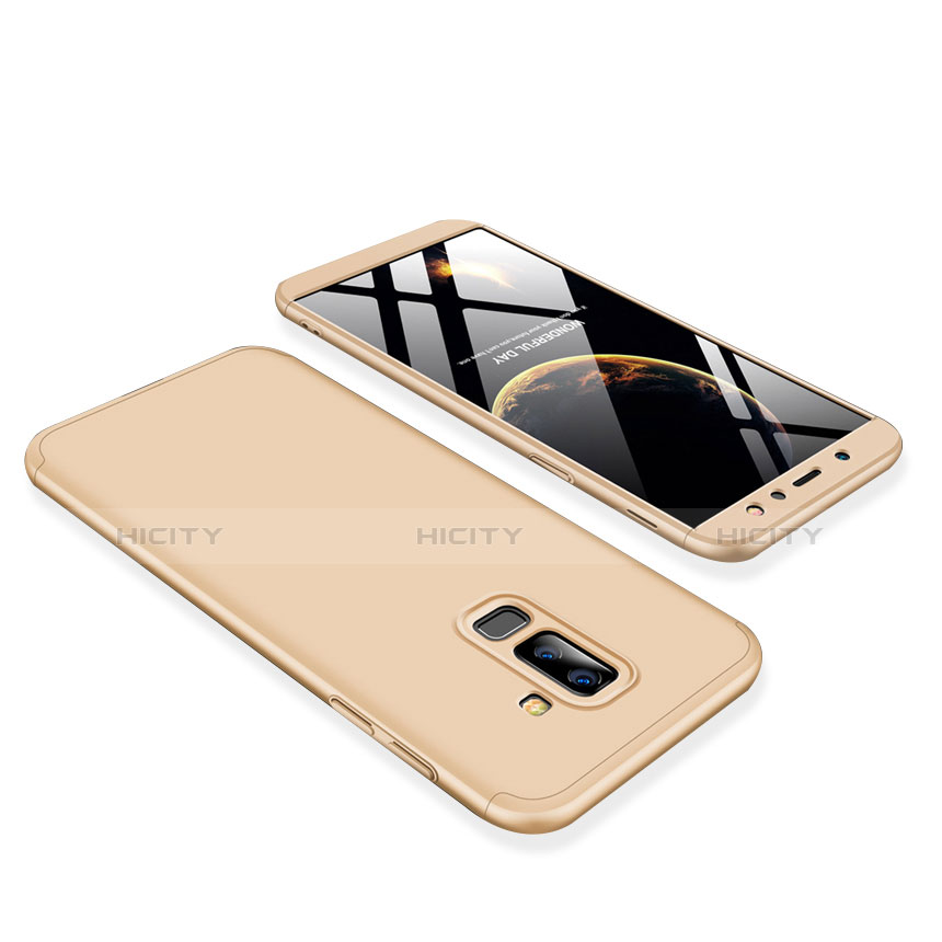 Handyhülle Hülle Kunststoff Schutzhülle Tasche Matt Vorder und Rückseite 360 Grad für Samsung Galaxy A9 Star Lite Gold