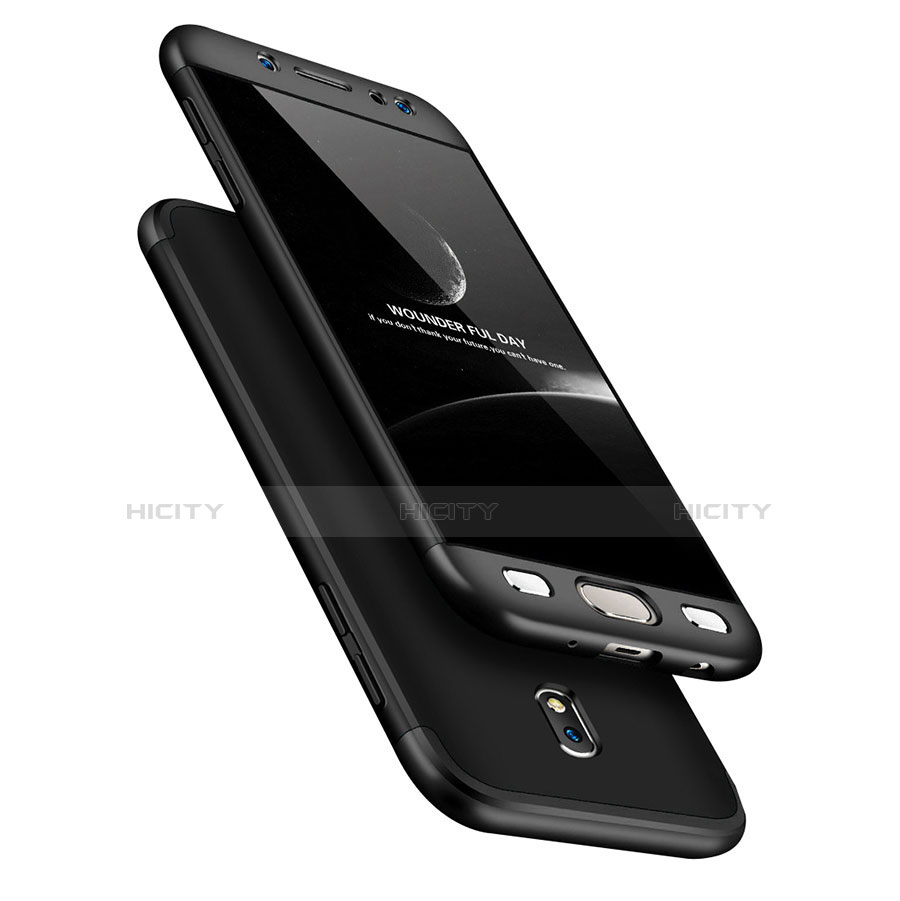 Handyhülle Hülle Kunststoff Schutzhülle Tasche Matt Vorder und Rückseite 360 Grad für Samsung Galaxy J7 Pro