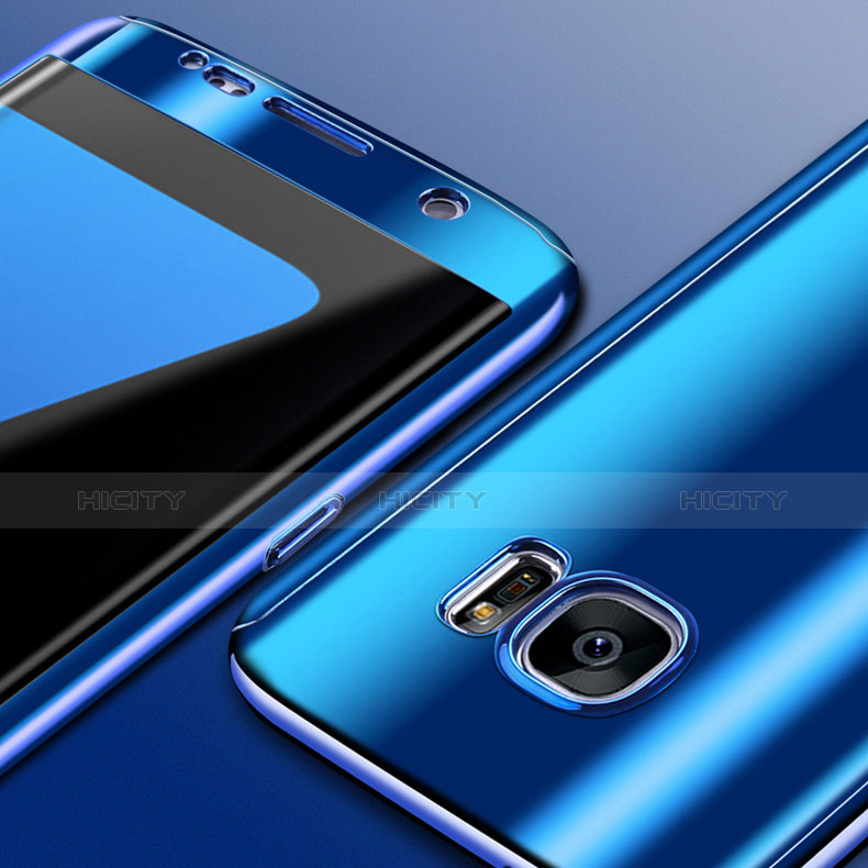 Handyhülle Hülle Kunststoff Schutzhülle Tasche Matt Vorder und Rückseite 360 Grad für Samsung Galaxy S7 Edge G935F
