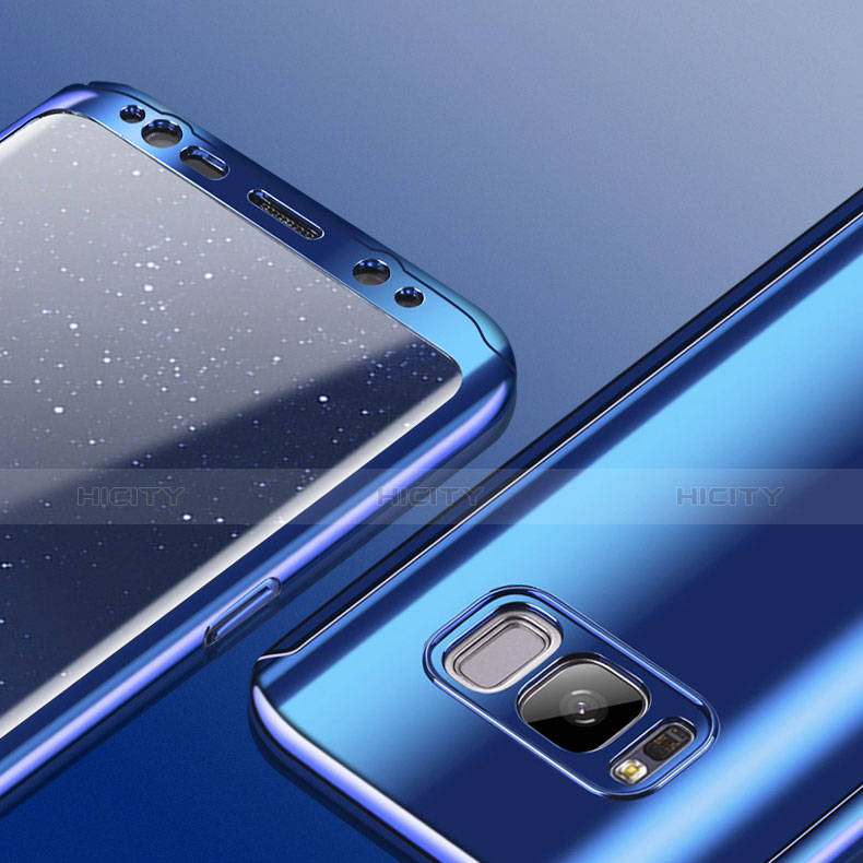 Handyhülle Hülle Kunststoff Schutzhülle Tasche Matt Vorder und Rückseite 360 Grad für Samsung Galaxy S8 groß