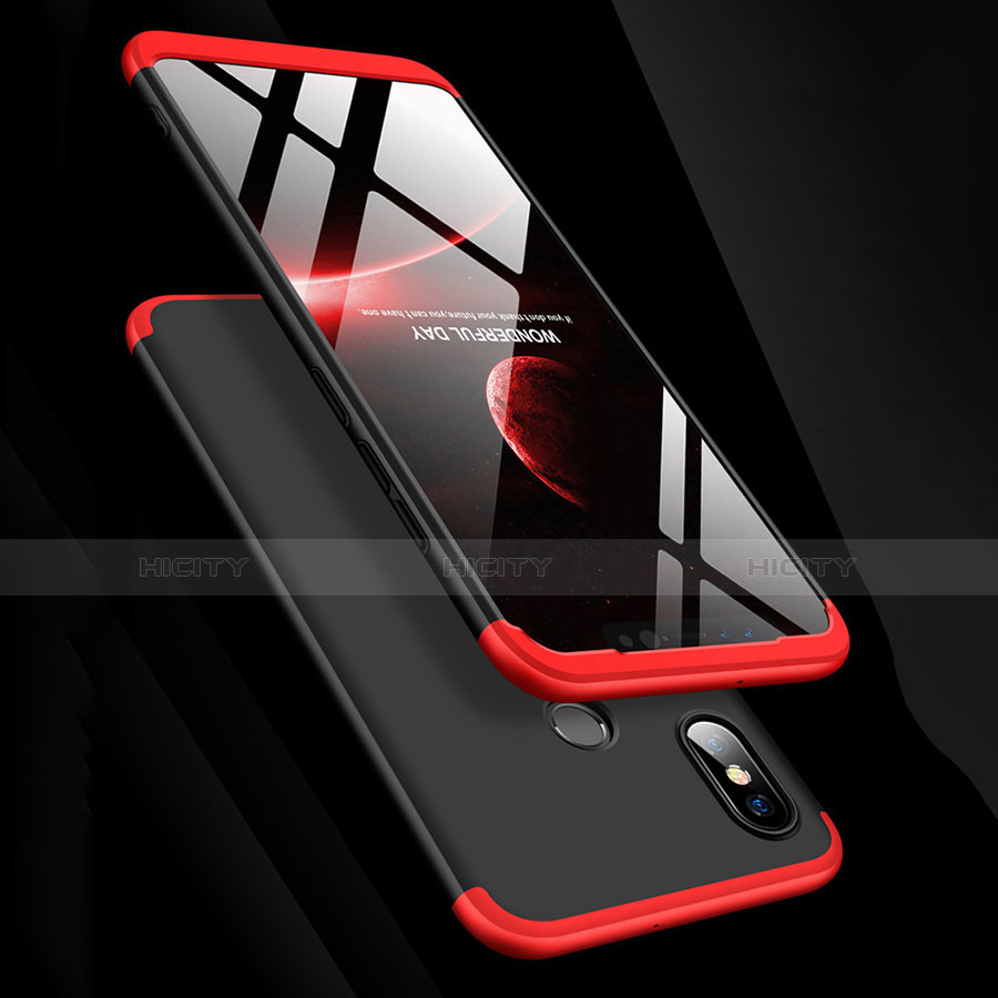 Handyhülle Hülle Kunststoff Schutzhülle Tasche Matt Vorder und Rückseite 360 Grad für Xiaomi Mi 8 groß