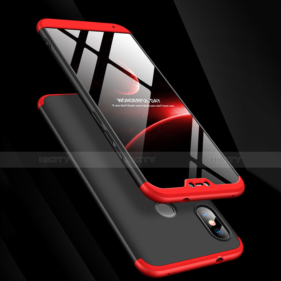 Handyhülle Hülle Kunststoff Schutzhülle Tasche Matt Vorder und Rückseite 360 Grad für Xiaomi Mi A2 Lite groß