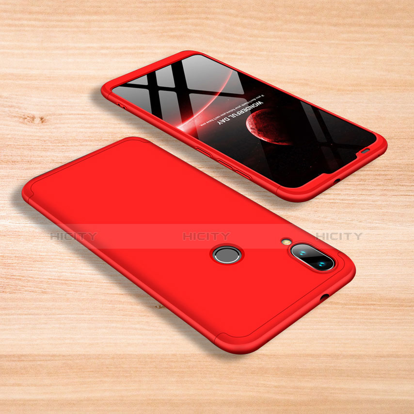 Handyhülle Hülle Kunststoff Schutzhülle Tasche Matt Vorder und Rückseite 360 Grad für Xiaomi Mi Play 4G Rot Plus