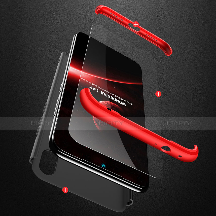 Handyhülle Hülle Kunststoff Schutzhülle Tasche Matt Vorder und Rückseite 360 Grad für Xiaomi Redmi 7