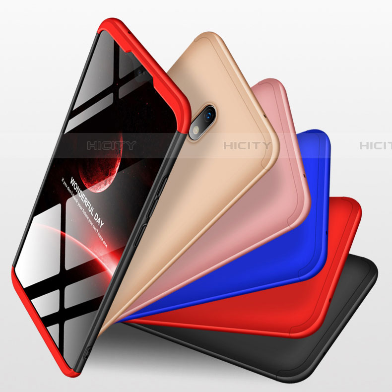 Handyhülle Hülle Kunststoff Schutzhülle Tasche Matt Vorder und Rückseite 360 Grad für Xiaomi Redmi 8A groß