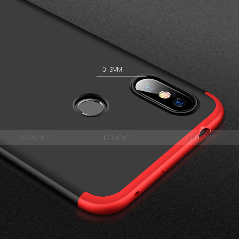 Handyhülle Hülle Kunststoff Schutzhülle Tasche Matt Vorder und Rückseite 360 Grad für Xiaomi Redmi Note 6 Pro
