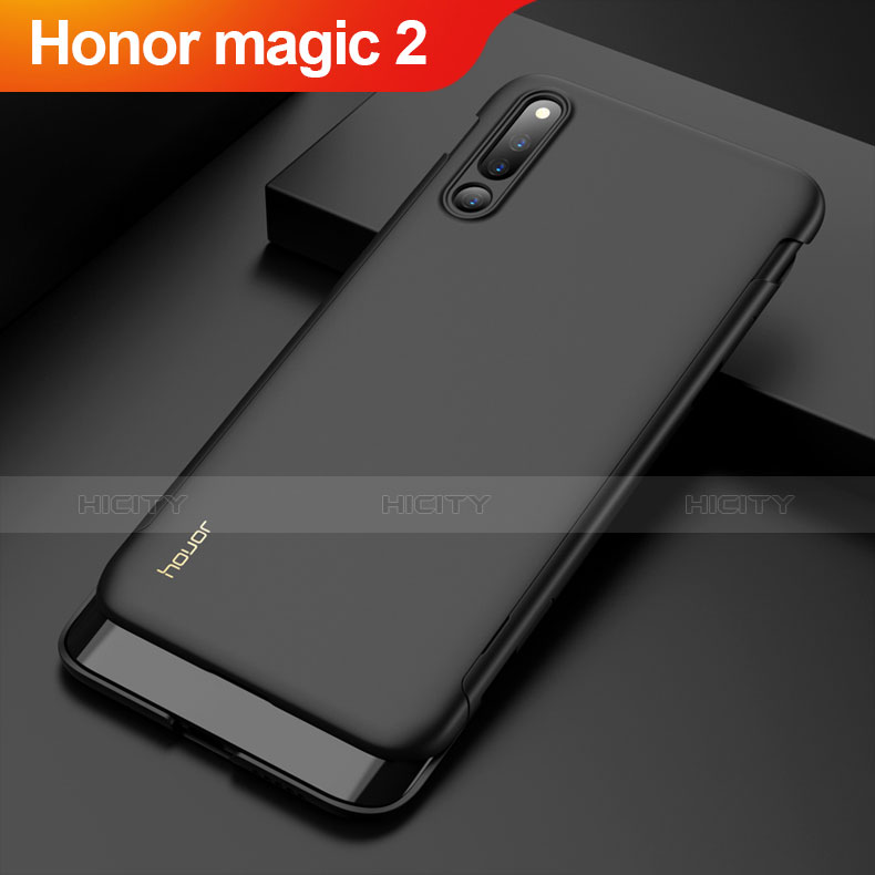 Handyhülle Hülle Kunststoff Schutzhülle Tasche Matt Vorder und Rückseite 360 Grad M01 für Huawei Honor Magic 2 Schwarz Plus